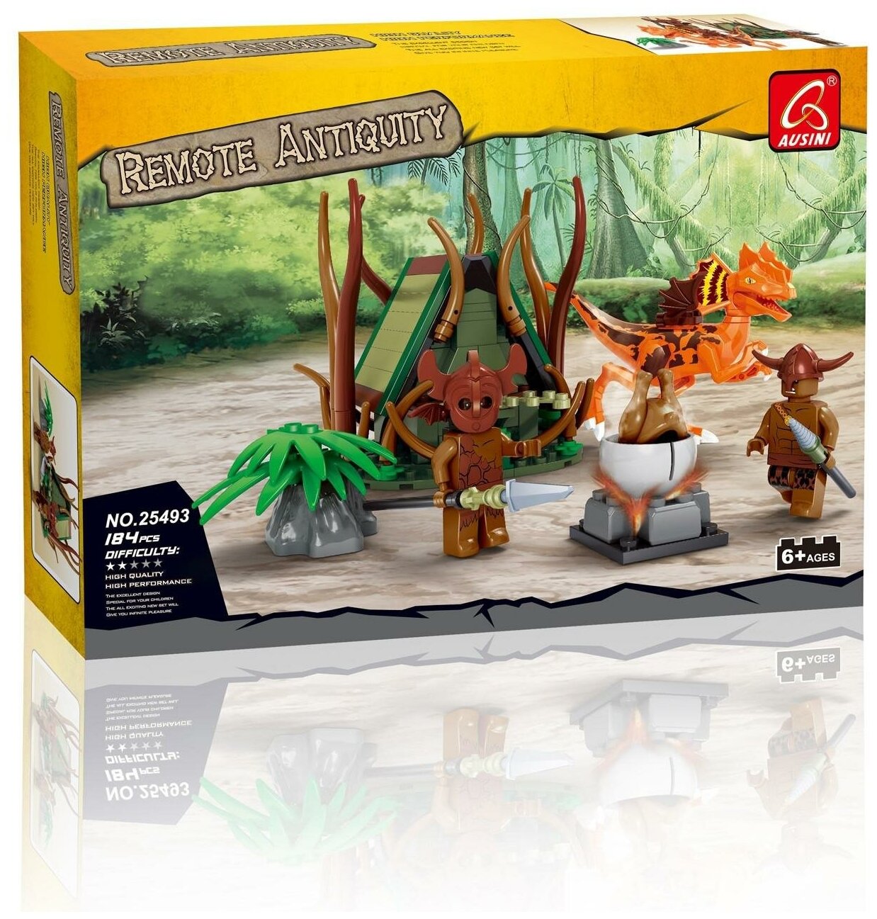 фото Конструктор AUSINI "Древний мир. Доисторическое поселение", 184 детали