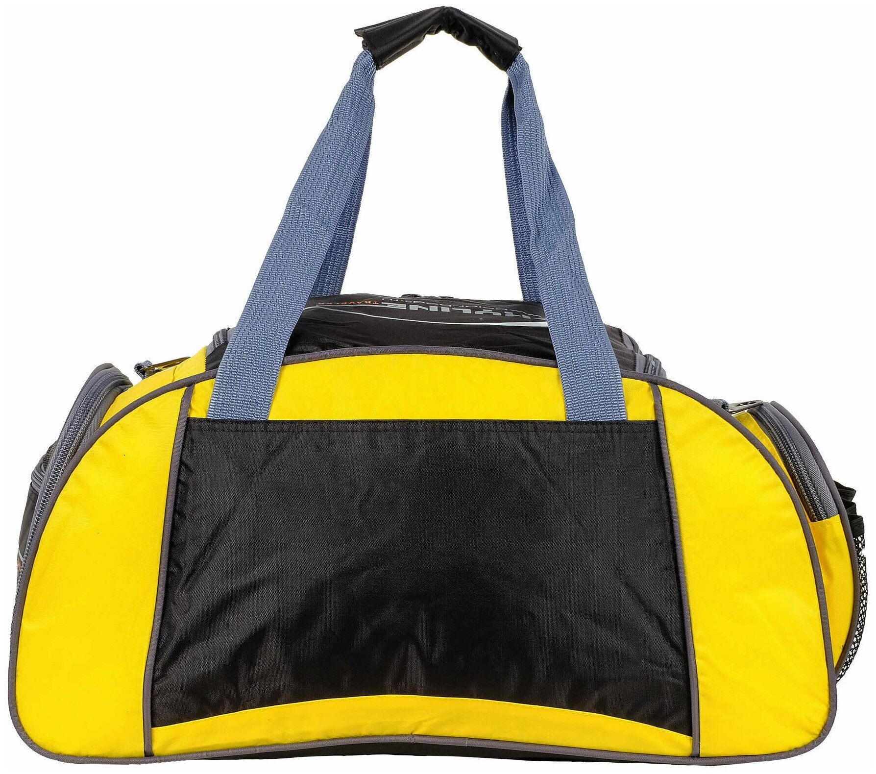 Спортивная сумка 6063/6 черно-желтый - фотография № 4