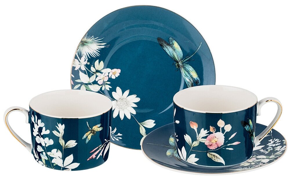 фото Чайный набор Lefard на 2 персоны, 4 пр, летний вечер 250 мл (275-1021)