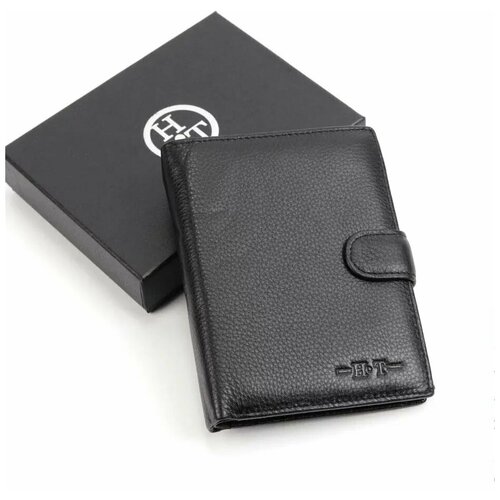 Мужское кожаное портмоне для документов и денег НТ 208-L3240 Блек