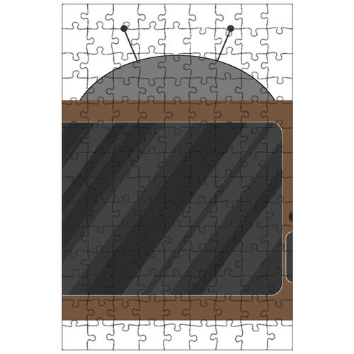 фото Магнитный пазл 27x18см."телевидение, телевизор, показать" на холодильник lotsprints