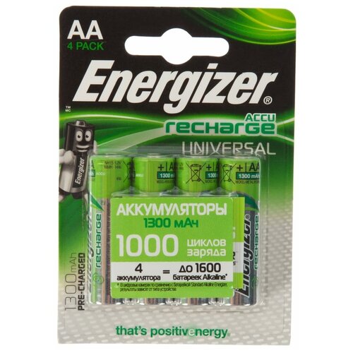 фото Аккумулятор energizer universal nh15 1300 bp4 pre- c, aa 4 шт.