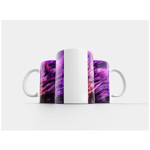 фото Кружка "foux, шерсть, фиолетовый" 320 мл lotsprints