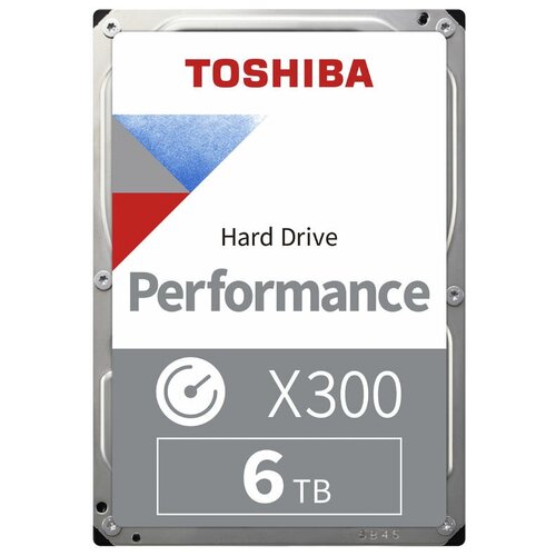 Жесткий диск Toshiba X300 HDWR460UZSVA, 6ТБ, HDD, SATA III, 3.5