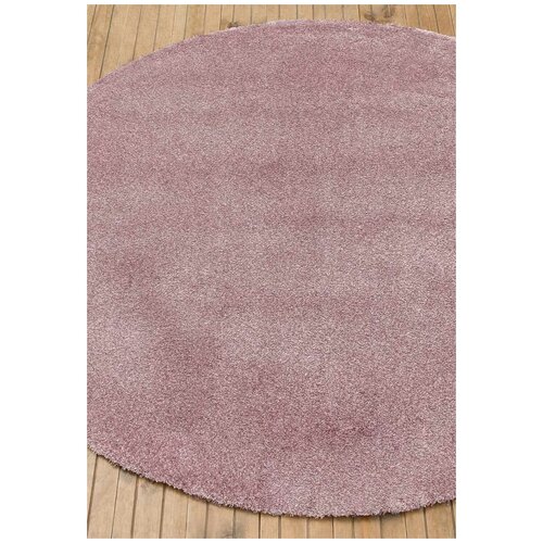 Ковер на пол 1,33 на 1,33 м в спальню, гостиную, фиолетовый, розовый Flexi Velour Noble-Lilac круглый