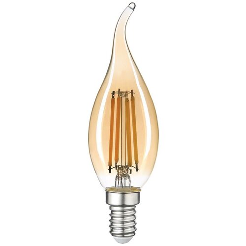 Лампа филаментная Thomson E14, свеча на ветру, 5Вт, 2400К, белый теплый, TH-B2117, одна шт.