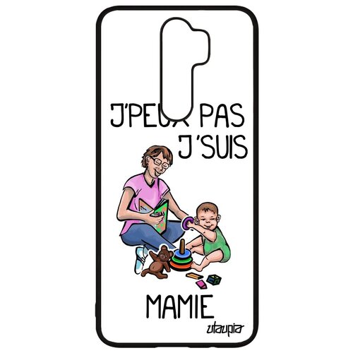 фото Качественный чехол на смартфон // xiaomi redmi note 8 pro // "не могу - стала бабушкой!" прикольный рисунок, utaupia, белый