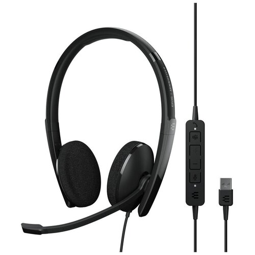 epos гарнитура epos sennheiser adapt 160 usb с double sided hs usb с Гарнитура Sennheiser ADAPT 160 USB II черный (1000915)