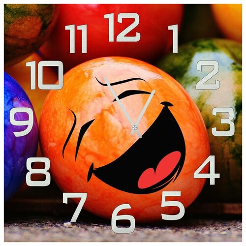 фото Svs настенные часы svs 4002041 улыбающийся шар