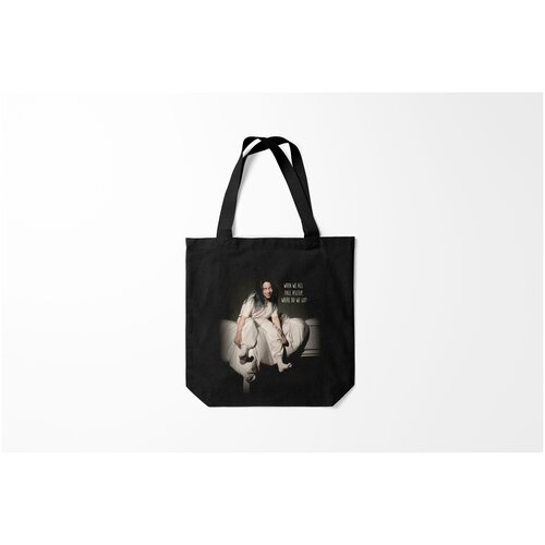 фото Сумка-шоппер / 40х40 см / разная музыка / billie eilish burnettie