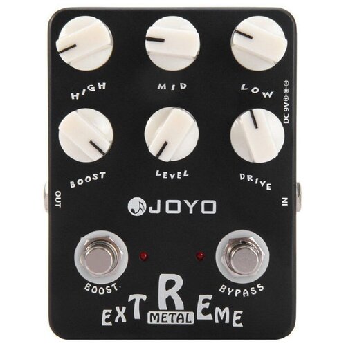 Педаль эффектов Joyo JF-17-Extreme-Metal гитарная педаль эффектов примочка joyo jf 17 extreme metal