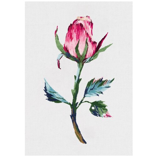 фото Набор для вышивания "panna" "живая картина" jk-2196 "розовый бутон"