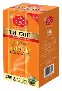 Чай чёрный "Ти Тэнг" - Золотой FBOP, картон, 200 гр.