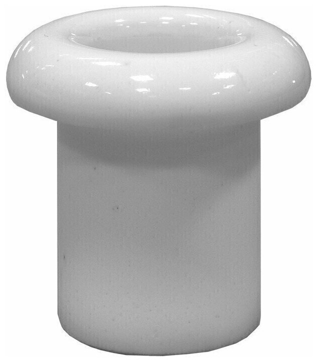 Втулка керамическая для сквозного отверстия в стене, для наружной проводки в ретро стиле "Lindas", цвет белый (10 шт)