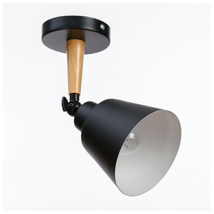 фото Спот "Цилиндр малый" 1x40Вт E27 черный 12х20х20 см