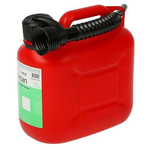 канистра для бензина oktan 5 л красная пластиковая Oktan Канистра ГСМ Oktan CLASSIK, 5 л, пластиковая, красная