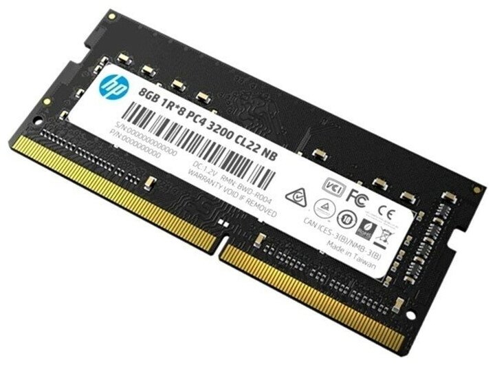 Модуль памяти SO-DDR4 8Gb 3200MHz HP S1 (2e2m5aa) .