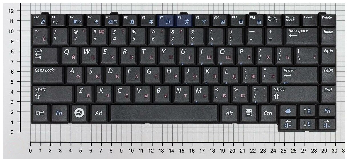 Клавиатура для ноутбука Samsumg BA59-02254L черная