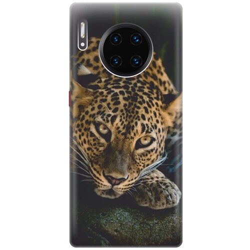 GOSSO Ультратонкий силиконовый чехол-накладка для Huawei Mate 30 Pro с принтом Загадочный леопард ультратонкий силиконовый чехол накладка для huawei mate 10 с принтом загадочный леопард