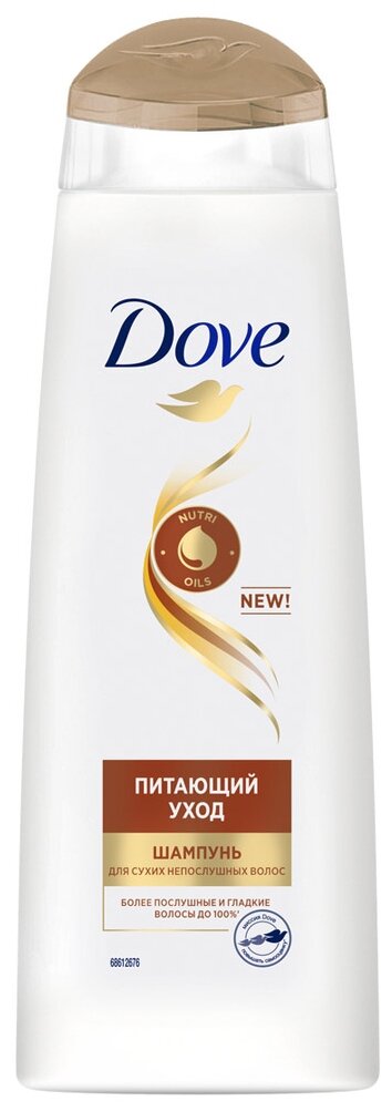 Dove DOVE Hair Therapy шампунь питающий уход для сухих непослушных волос 380 мл, 250 мл