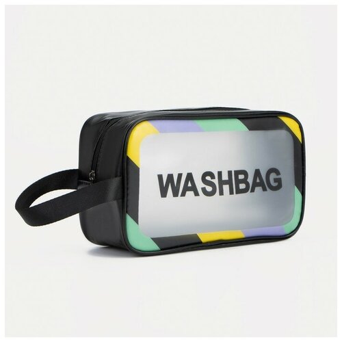 фото Косметичка на молнии, цвет чёрный