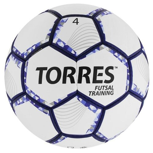 TORRES Мяч футзальный TORRES Futsal Training, PU, ручная сшивка, 32 панели, размер 4 мяч футзальный torres futsal club f31884 р 4