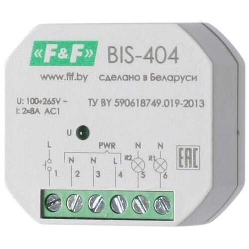 Импульсное реле F&F BIS-404 8 А 230 В