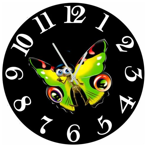 фото Svs настенные часы svs 4002656 бабочка в парике