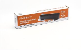 Антенна комнатная Reflect CINEMA RA-310-USB (активная, МВ-ДМВ, без б/п, 35 дБи, коробка)