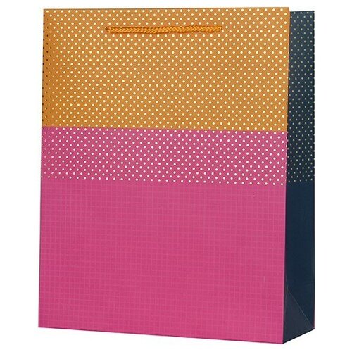 фото Пакет подарочный, стильный паттерн, розовый, 32*26*10 см, 1 шт. дон баллон