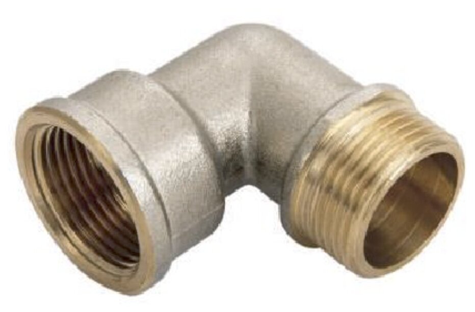 Уголок резьбовой латунный Frap F325.0404 Г-Ш, 1/2"