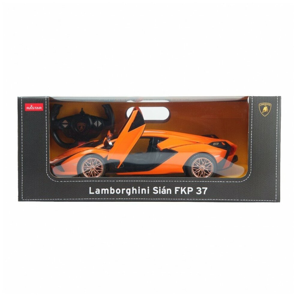 Машина Rastar РУ 1:14 Lamborghini Sian Оранжевая 97700