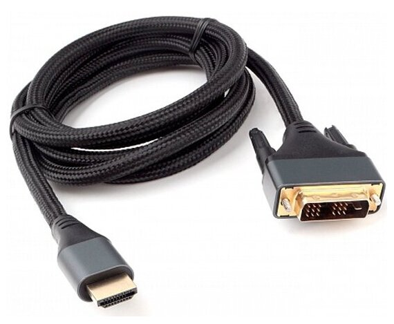 Кабель HDMI-DVI Cablexpert , 4K, 19M/19M, 1.8м, single link, пакет