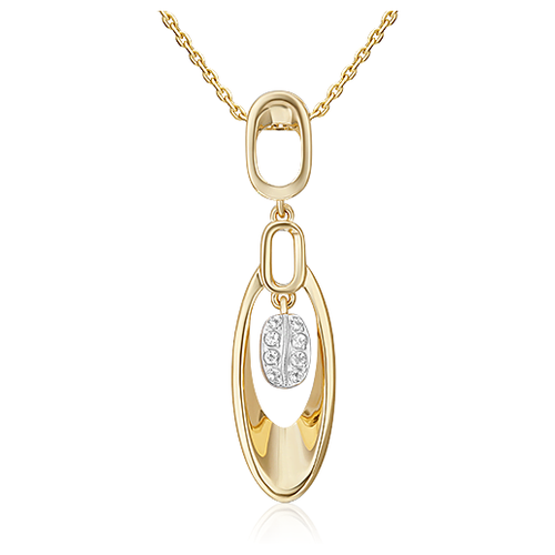 PLATINA jewelry Подвеcка из комбинированного золота c топазом 03-3325-00-201-1121