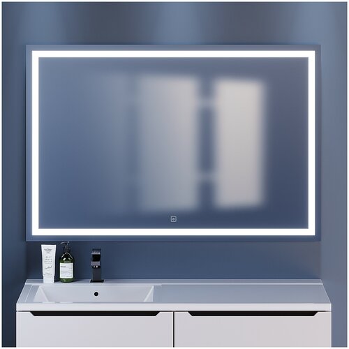 Зеркало для ванной Uperwood Tanos, 120*80 см, LED подсветка, сенсорный выключатель, антизапотевание