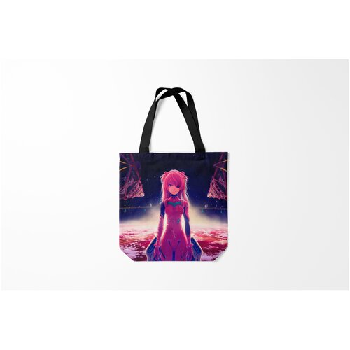 фото Сумка-шоппер / 40х40 см / аниме / евангелион asuka in space. evangelion burnettie