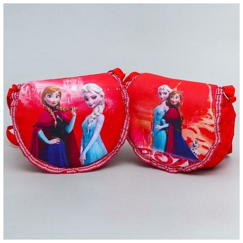 фото Сумка детская «холодное сердце» , 14 x 5 x 16 см, 2 отдела на молнии, микс mikimarket