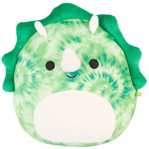 Мягкая игрушка Squishmallows Трицератопс Рося, 20 см, зеленый squishmallows kelly toys сквишмэллоус игрушка мягконабивная 30 см хрюшка единорожка грисси волна 1 39441