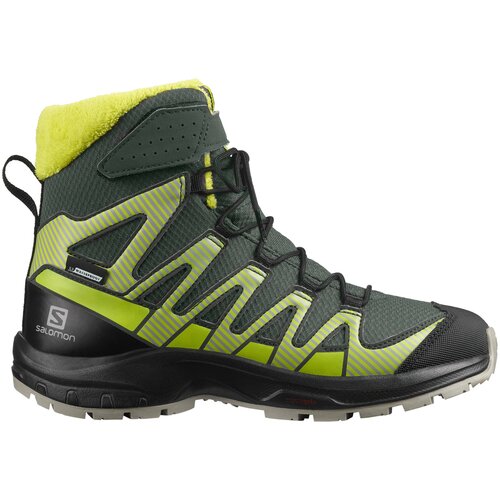 Ботинки Salomon L41433500, зимние, мембранные, размер 34, черный, желтый