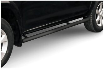 Защита порогов d76 труба Arbori черн. для Toyota RAV4 Long 2009-2014