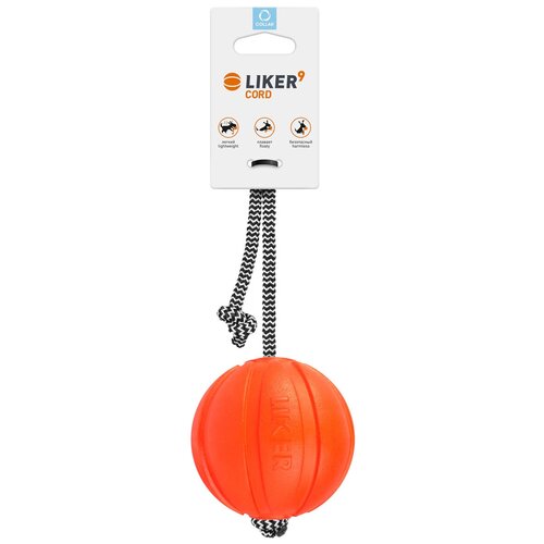 Игрушка для собак COLLAR LIKER CORD Мячик на шнуре Ø 9 см