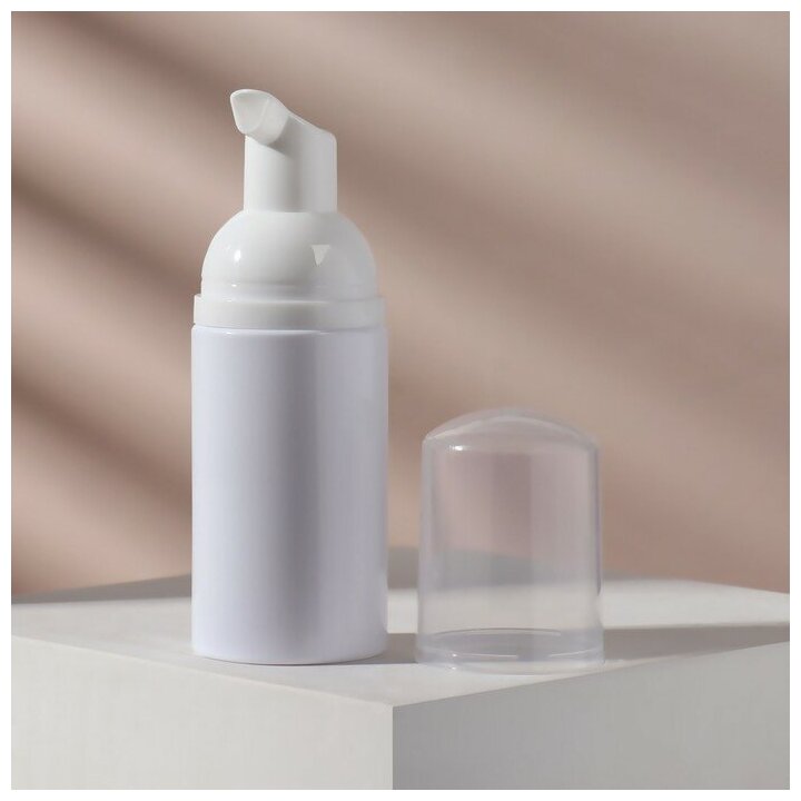 фото Бутылочка для хранения, с пенообразующим дозатором, 40 мл, цвет белый