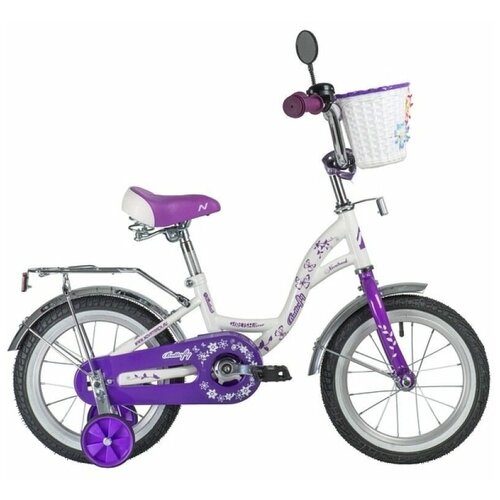 Детский велосипед Novatrack Butterfly 14 2020 белыйфиолетовый требует финальной сборки 903300₽