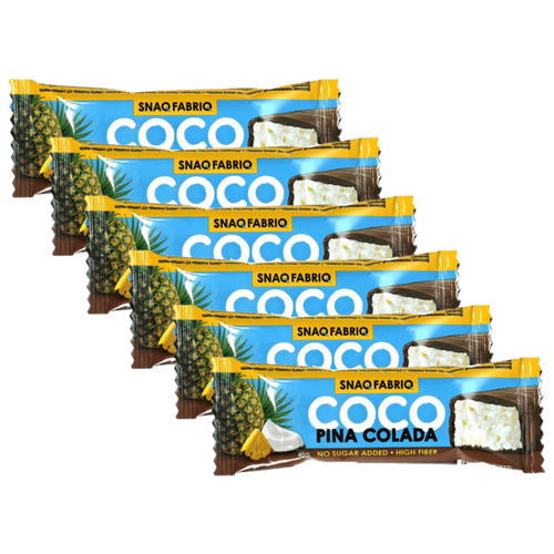 фото Snaq fabriq батончик coco 40г pina colada пина колада (6шт)