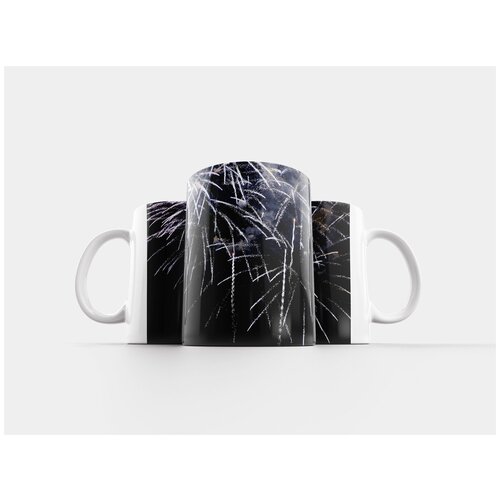 фото Кружка "фейерверк, ночь, свет" 320 мл lotsprints