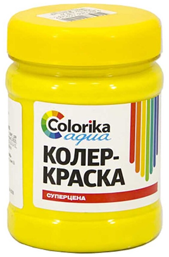 Колер -краска Colorika Aqua желтая 0,3 кг AQUA