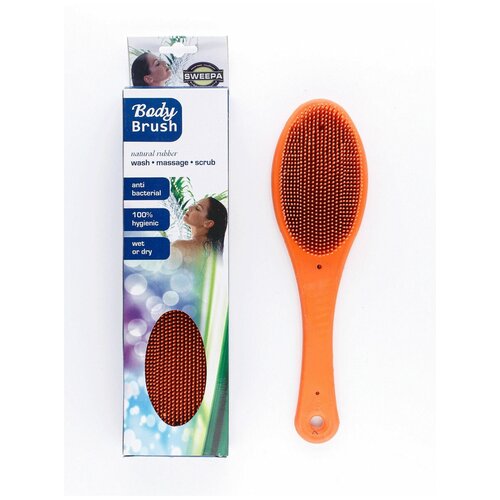 SWEEPA / Щетка-мочалка массажер для тела с ручкой