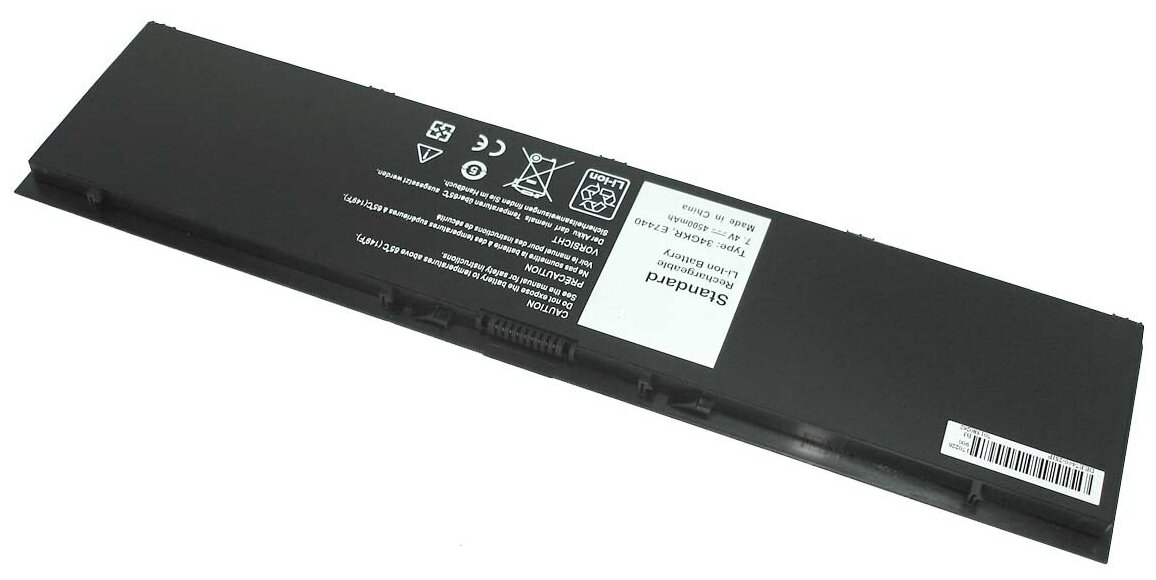 Аккумулятор OEM (совместимый с PFXCR, T19VW) для ноутбука Dell Latitude E7440 7.4V 4500mAh черный