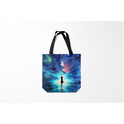 фото Сумка-шоппер / 40х40 см / популярные иллюстрации / астрономия космос дотянуться до космоса burnettie