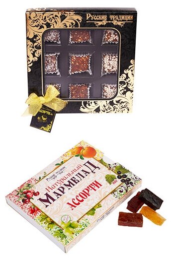 Русские традиции, Набор конфет "Полезный подарок", 310 грамм - фотография № 2